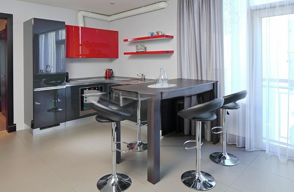 Moderne Stadtwohnung im Jugendstilgebäude in der Altstadt von Riga/Lettland